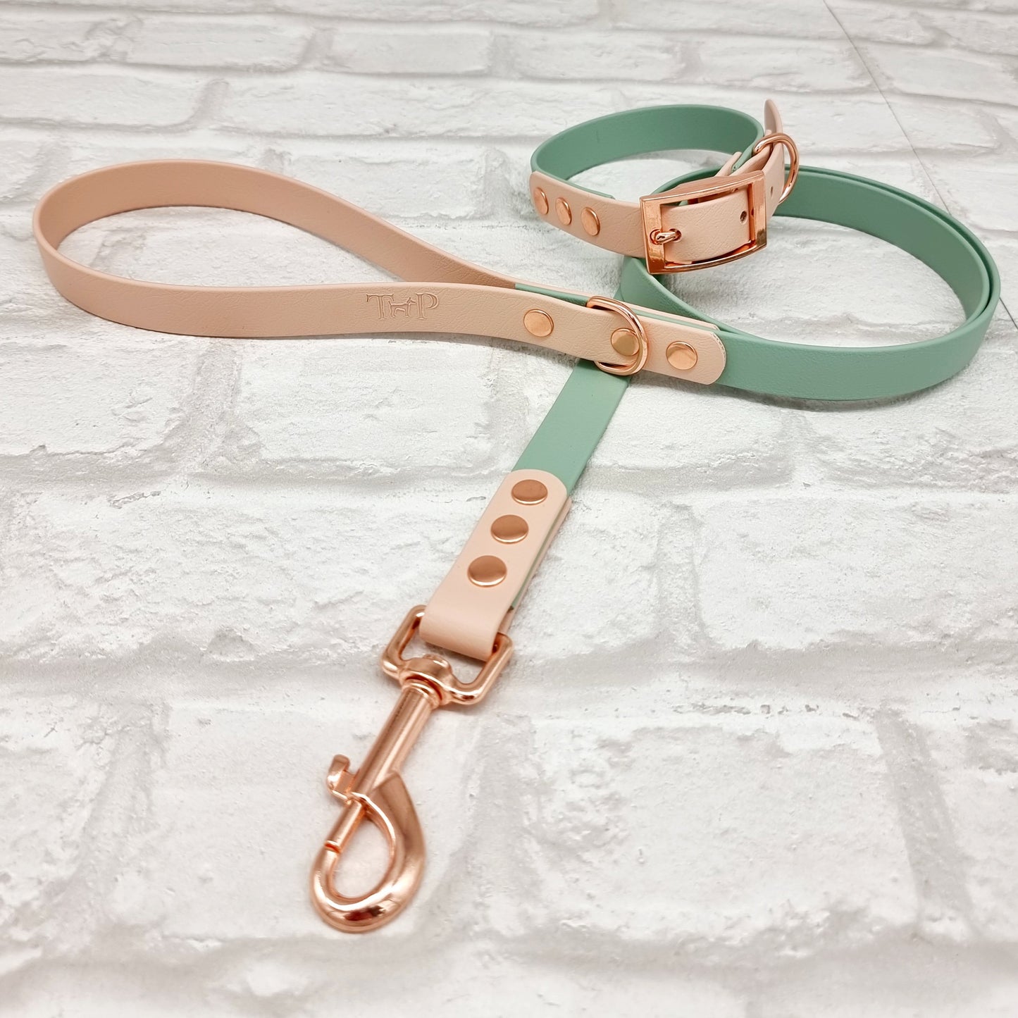 Sage & Powder Pearl - Waterproof BioThane© Dog Lead
