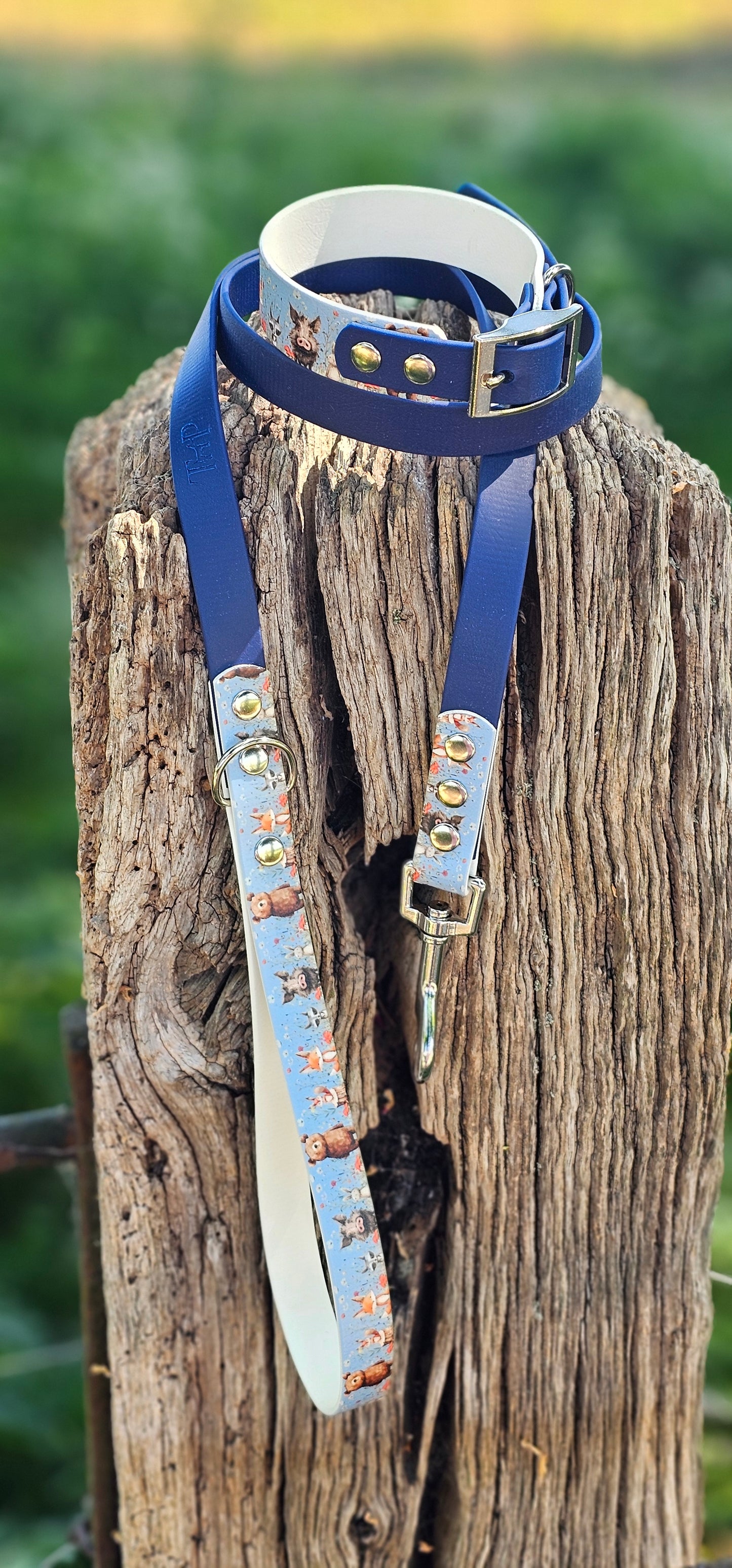 Forest Friends - Printed Waterproof BioThane© Dog Lead