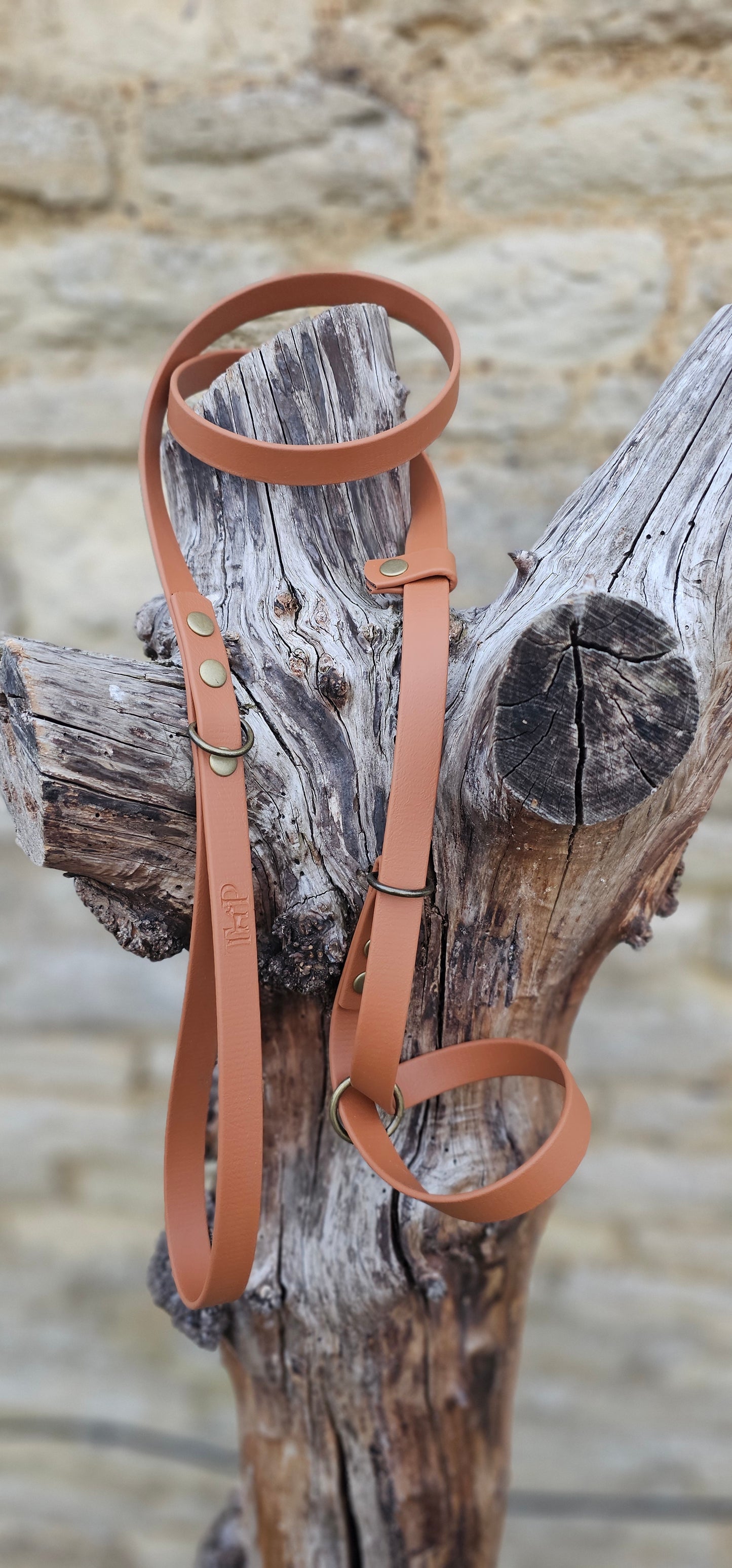 Tan - Waterproof BioThane© Figure8 Dog Lead