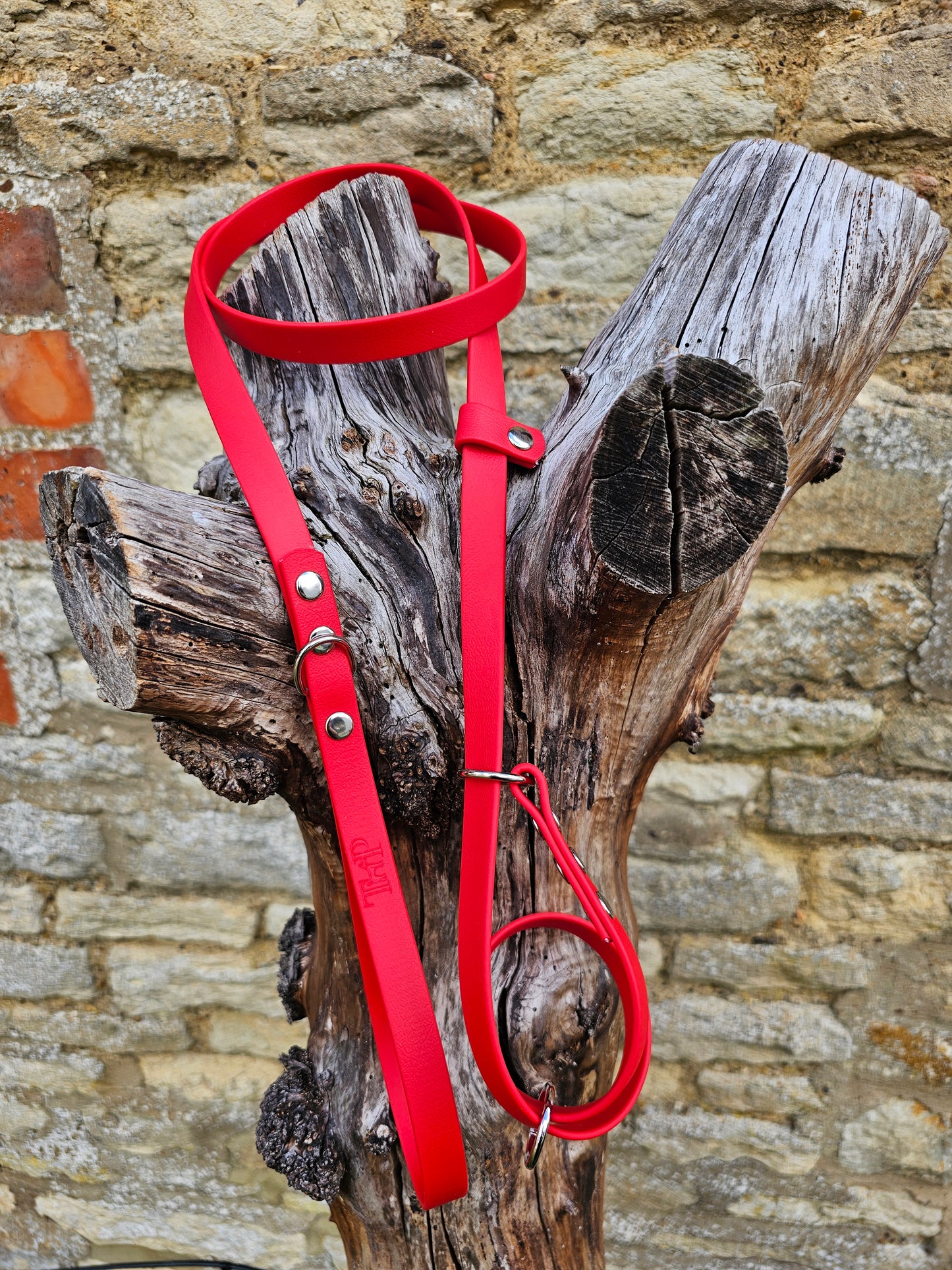 Red - Waterproof BioThane© Figure8 Dog Lead