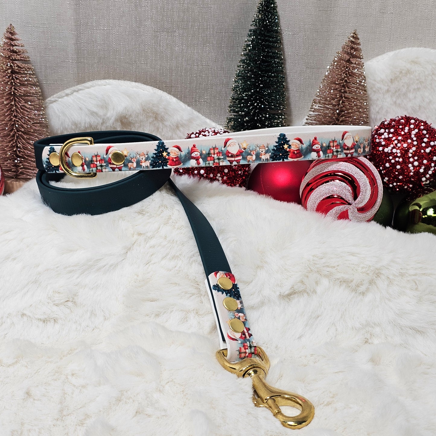 North Pole Magic – Waterproof BioThane® Dog Lead