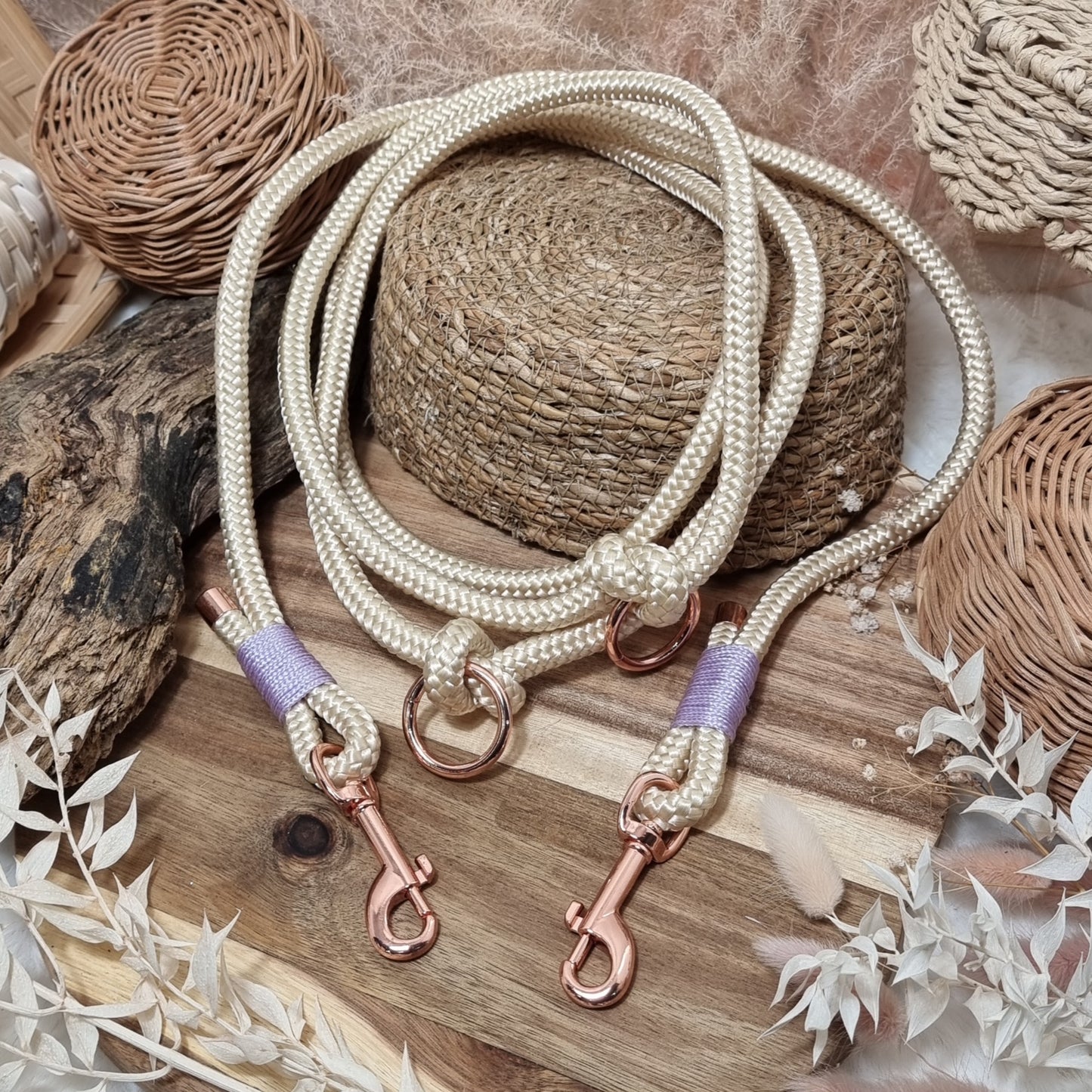 Cream RG - 9ft Rope Training Lead