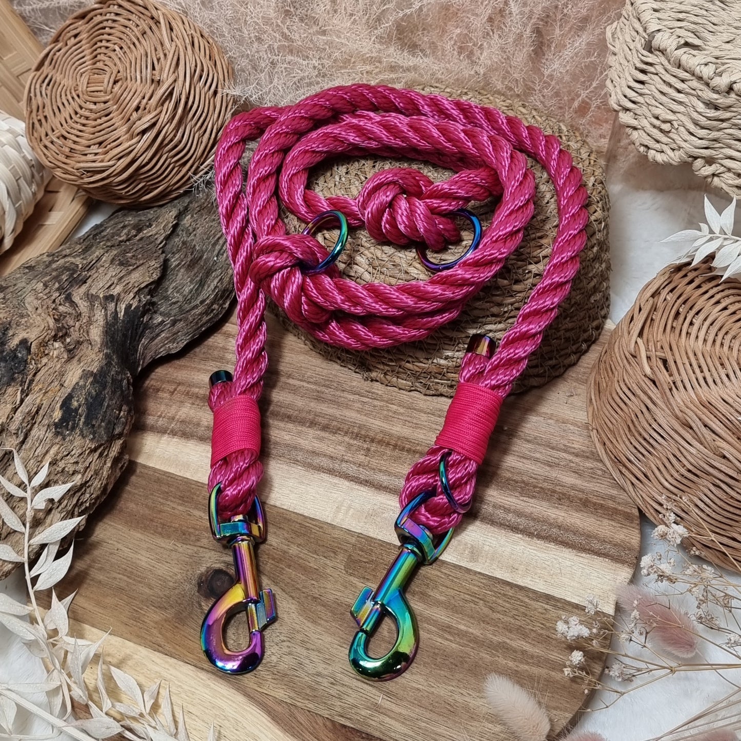 Pink Twisted RB - 180cm (6ft) length Rope Training Lead