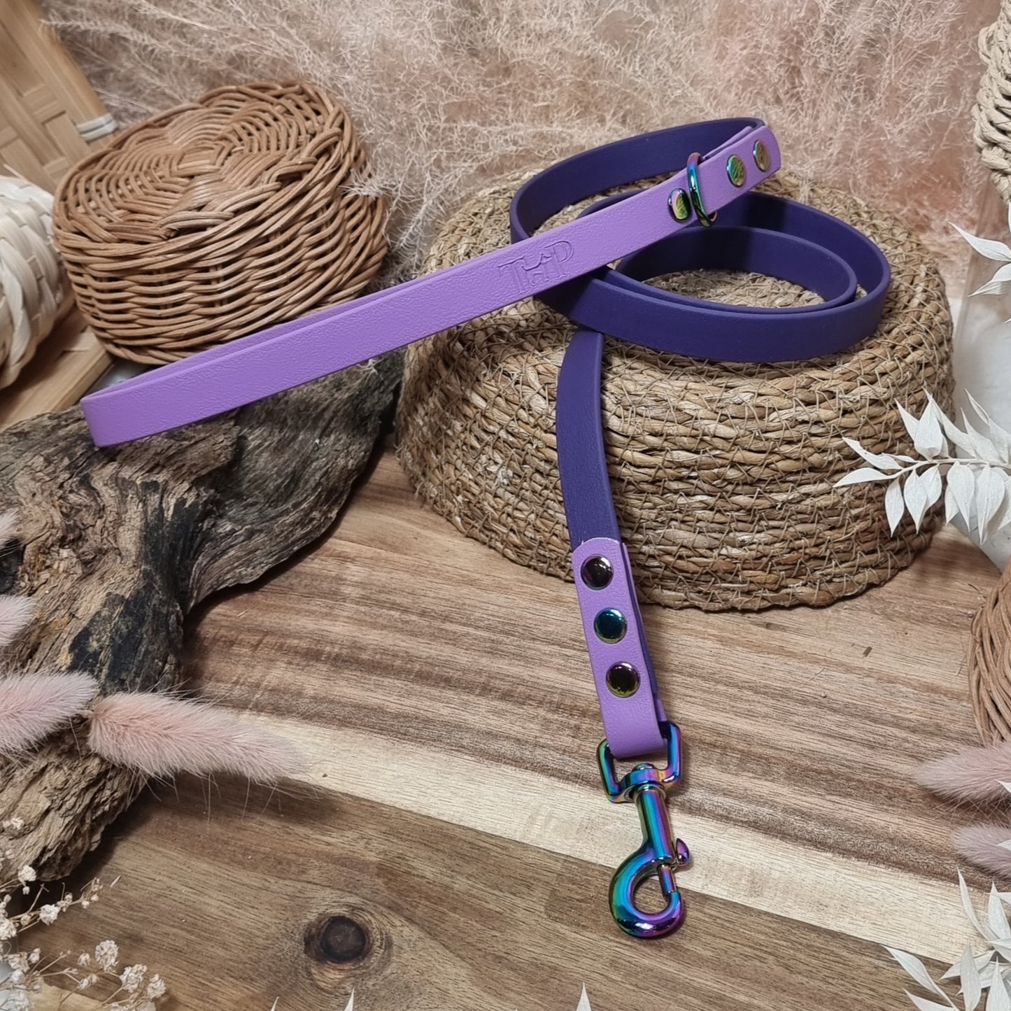 Purple & Amethyst - (120cm length / Slim) Biothane Dog Lead