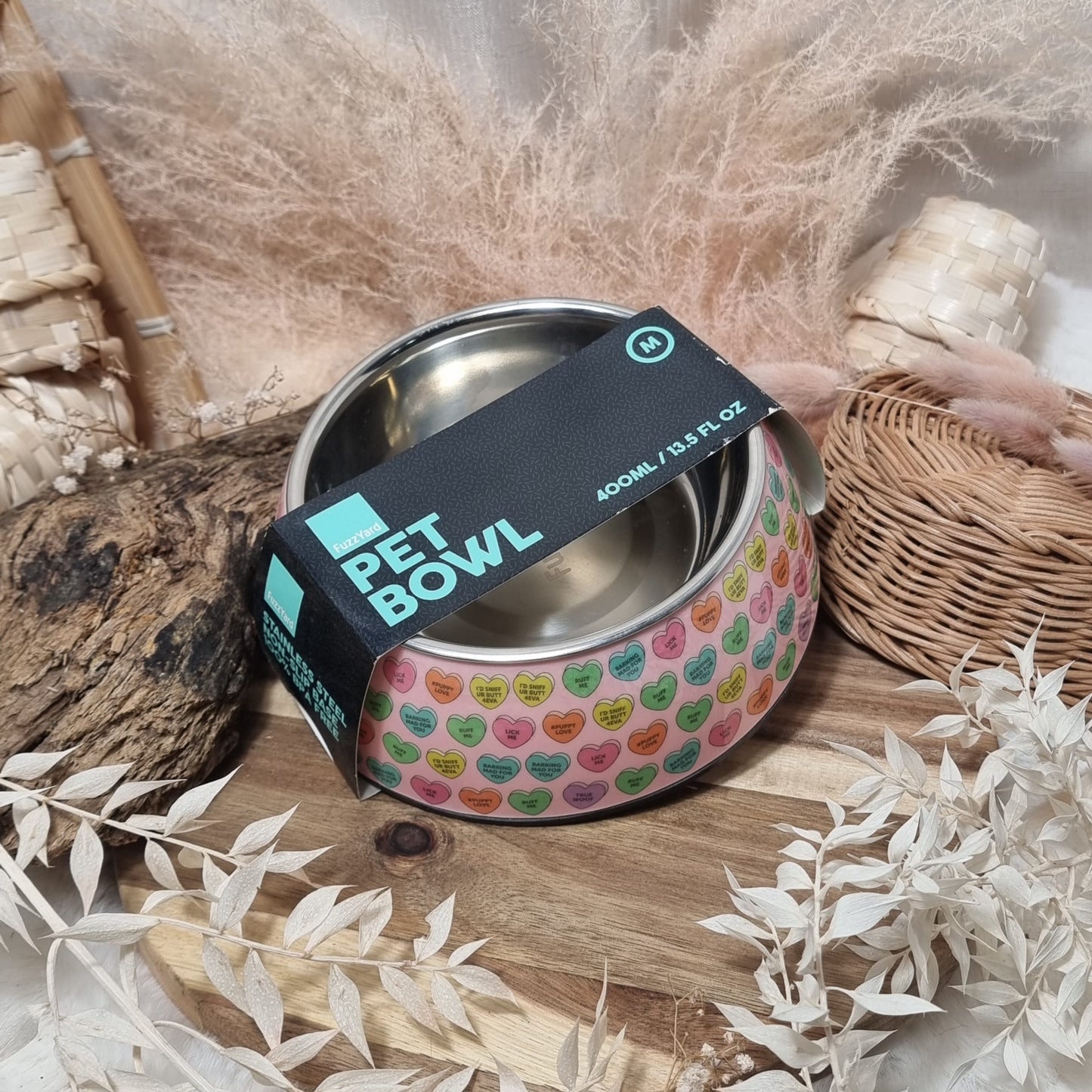 Medium Love Hearts Pet Bowl