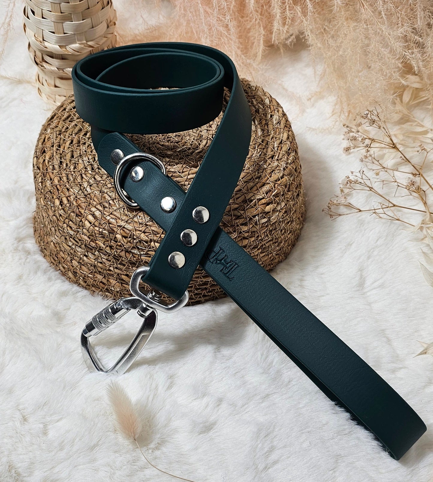 Dark Green - Everl. Range (120cm length / 25mm Wide) Biothane Dog Lead