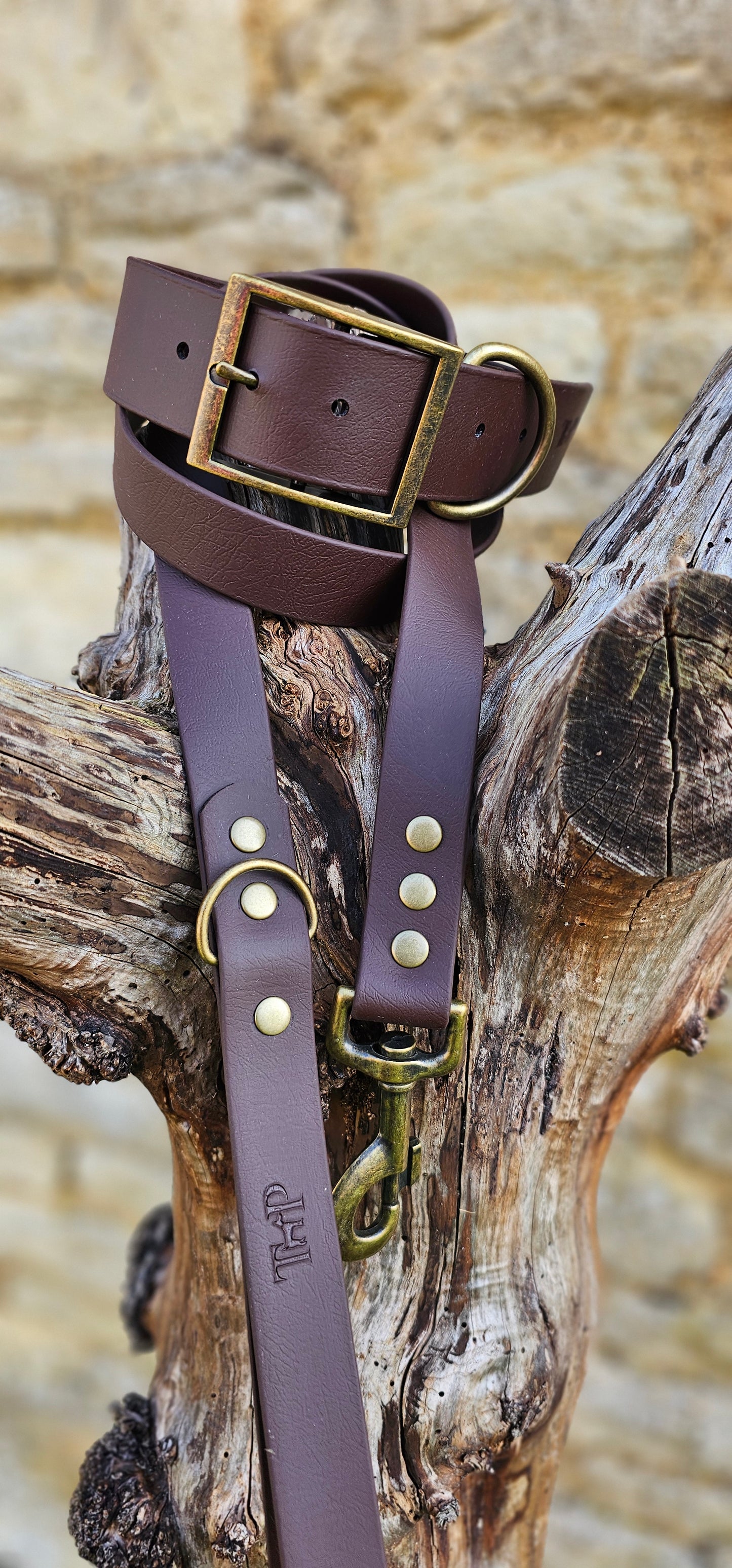 Dark Brown - Mighty Paws Waterproof BioThane© Dog Collar