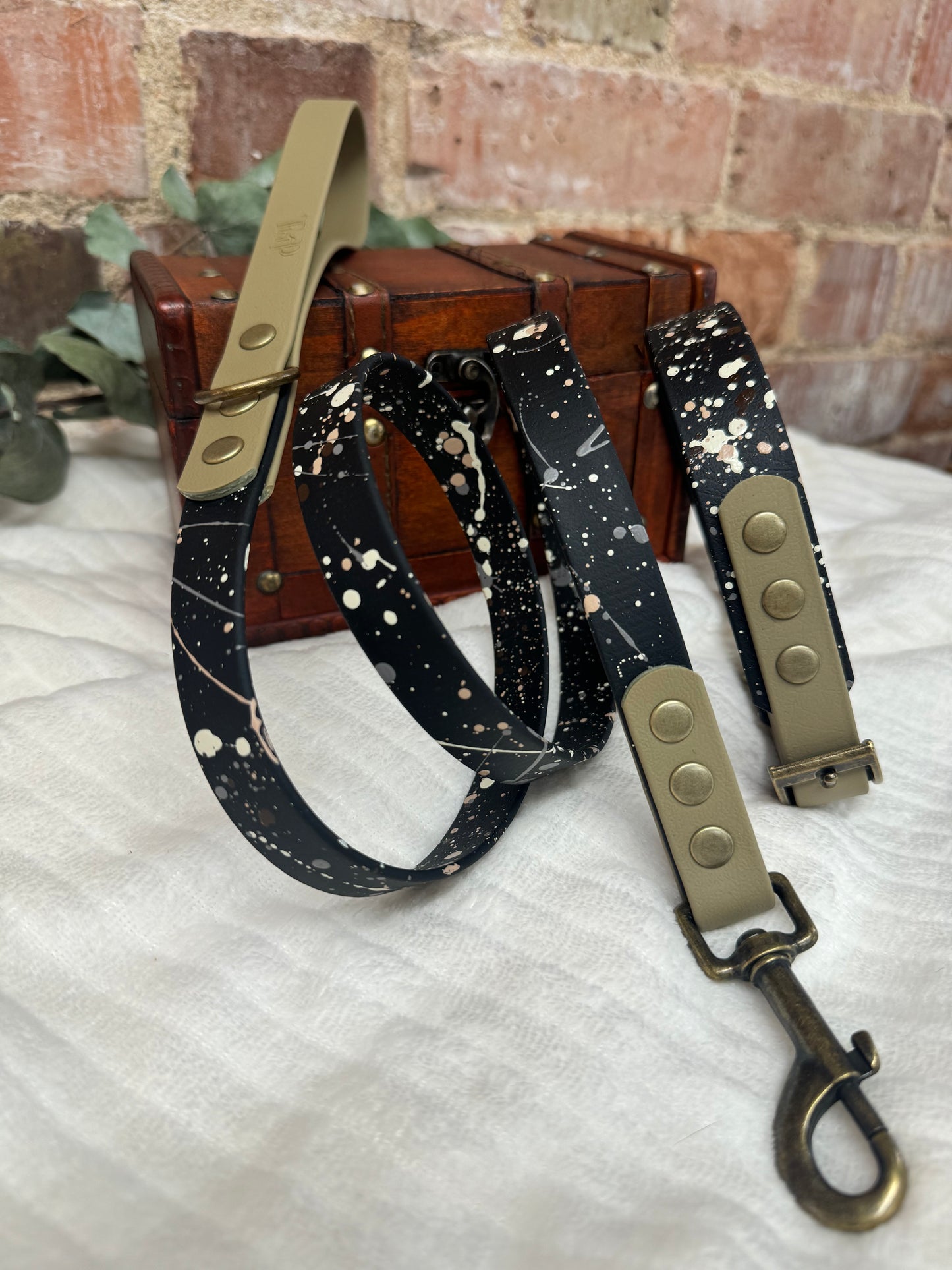 Ironstone - Waterproof BioThane© Splatter Dog Lead - Terra Collection