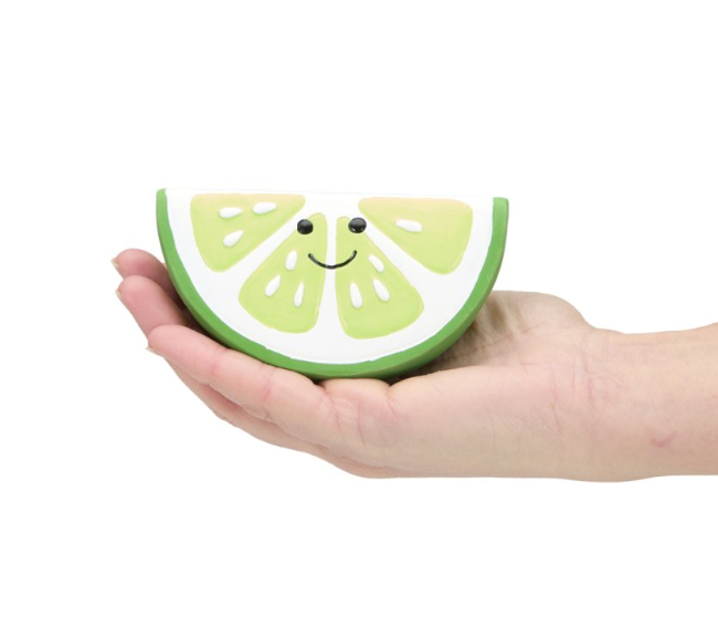 Lime Slice Latex Dog Toy
