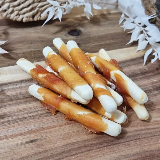 Biscuit Fingers wrapped with Chicken