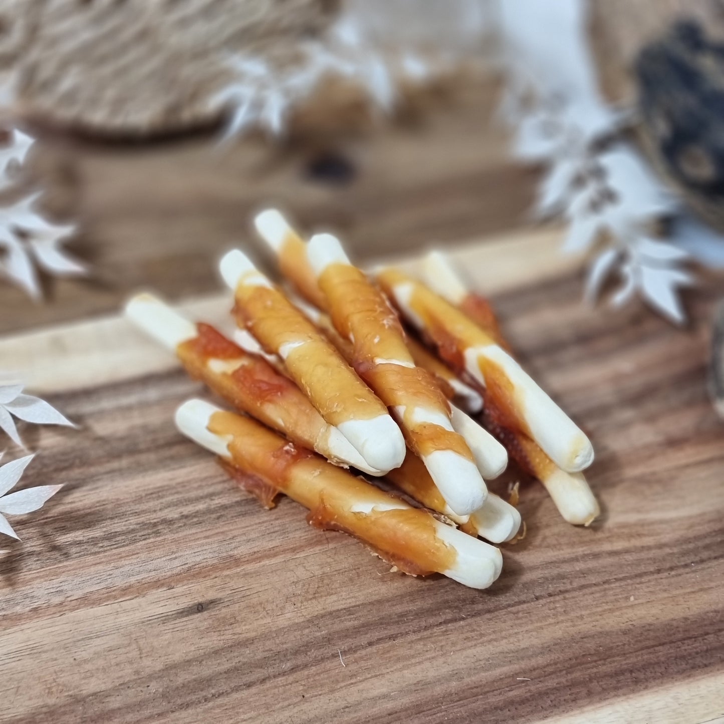 Biscuit Fingers wrapped with Chicken