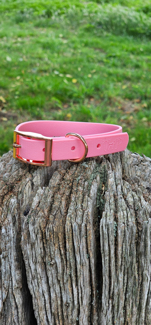 Baby Pink - Waterproof BioThane© Dog Collar