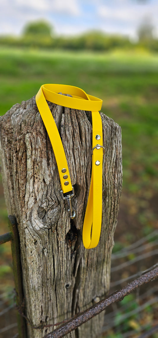 Yellow - Waterproof BioThane© Dog Lead