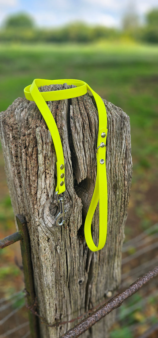Neon Yellow - Waterproof BioThane© Dog Lead