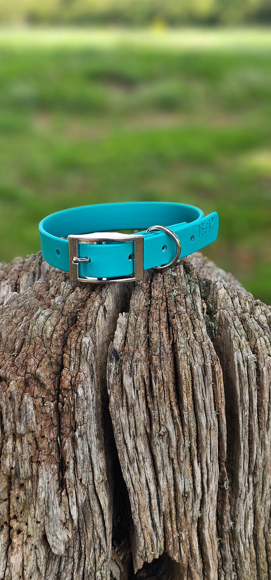 Teal - Waterproof BioThane© Dog Collar