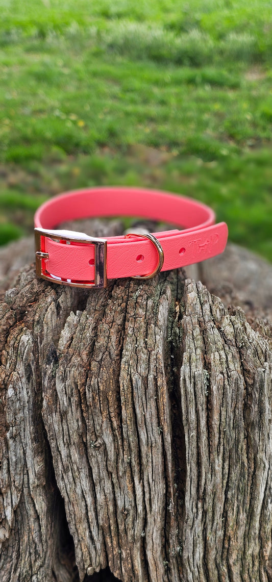 Coral - Waterproof BioThane© Dog Collar
