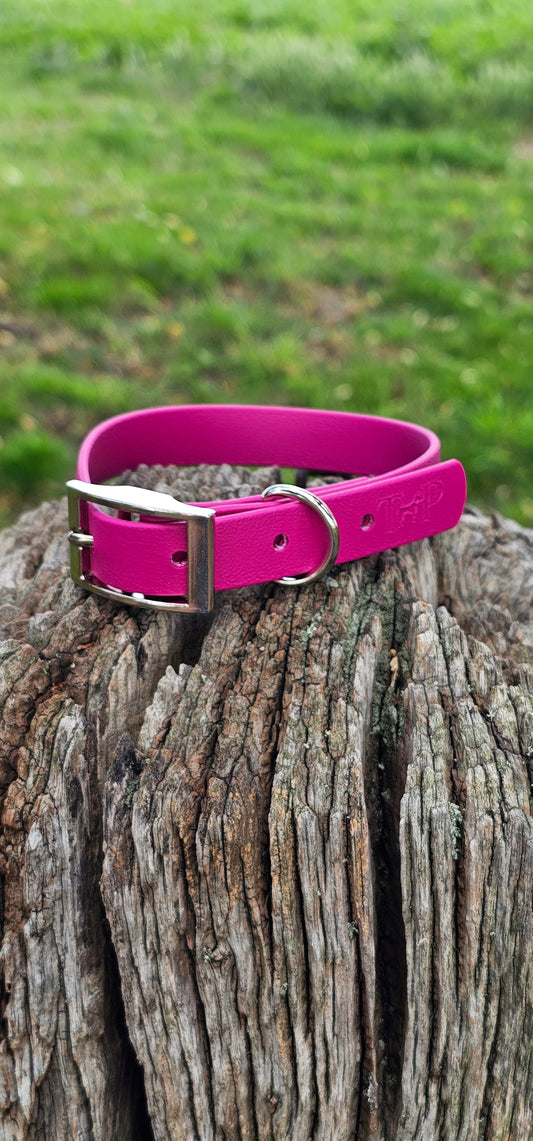Magenta - Waterproof BioThane© Dog Collar