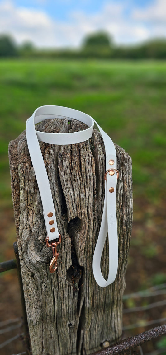 White - Waterproof BioThane© Dog Lead