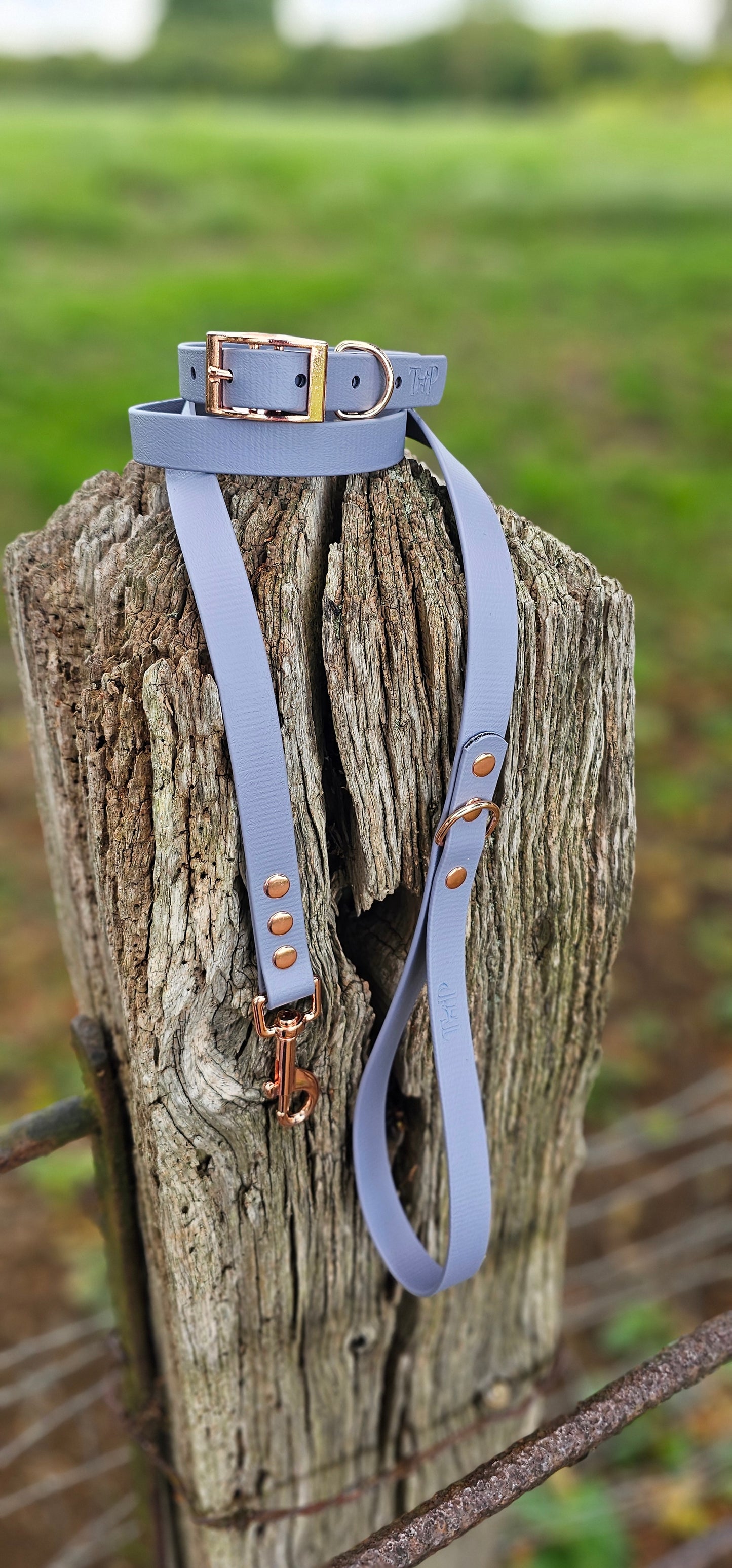 Grey - Waterproof BioThane© Dog Collar