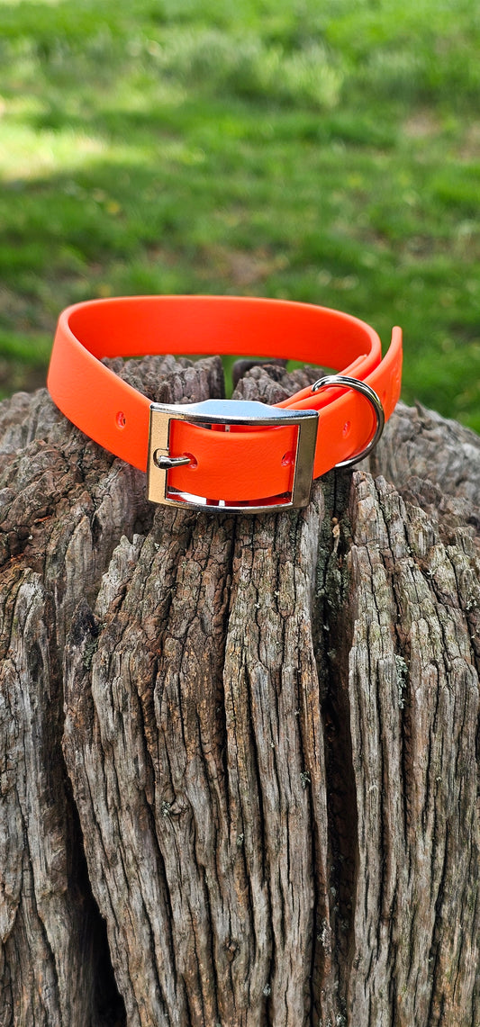 Neon Orange - Waterproof BioThane© Dog Collar