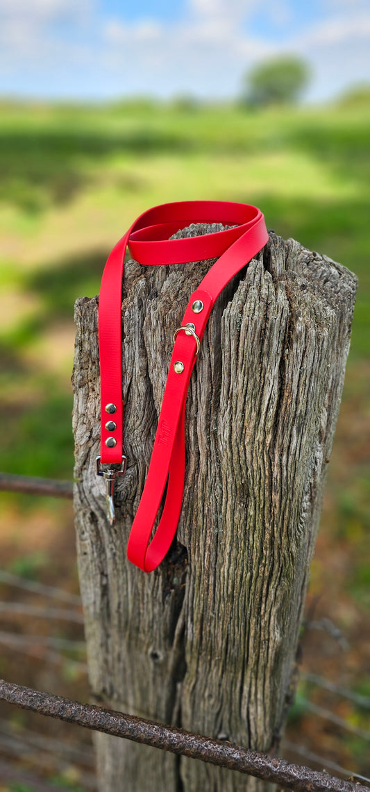 Red - Waterproof BioThane© Dog Lead