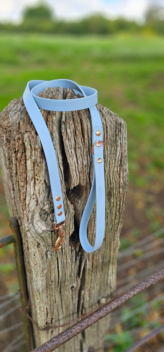 Baby Blue - Waterproof BioThane© Dog Lead