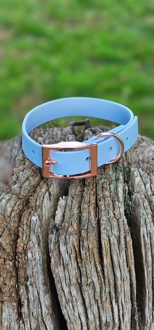 Baby Blue - Waterproof BioThane© Dog Collar