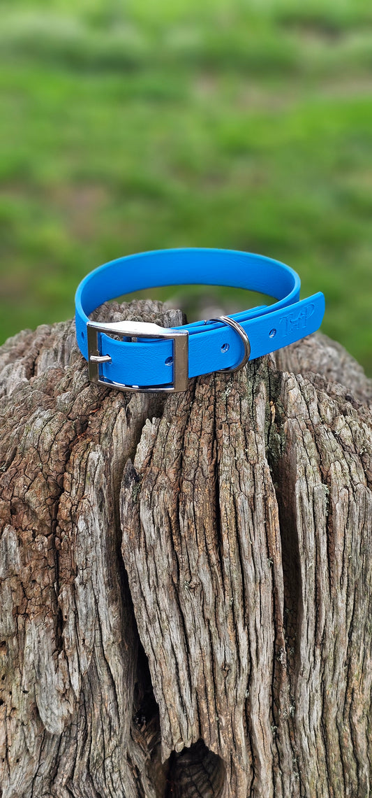 Blue - Waterproof BioThane© Dog Collar