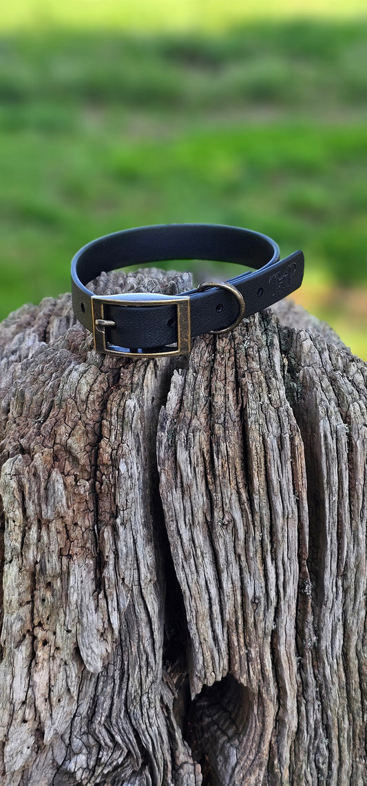 Black - Waterproof BioThane© Dog Collar
