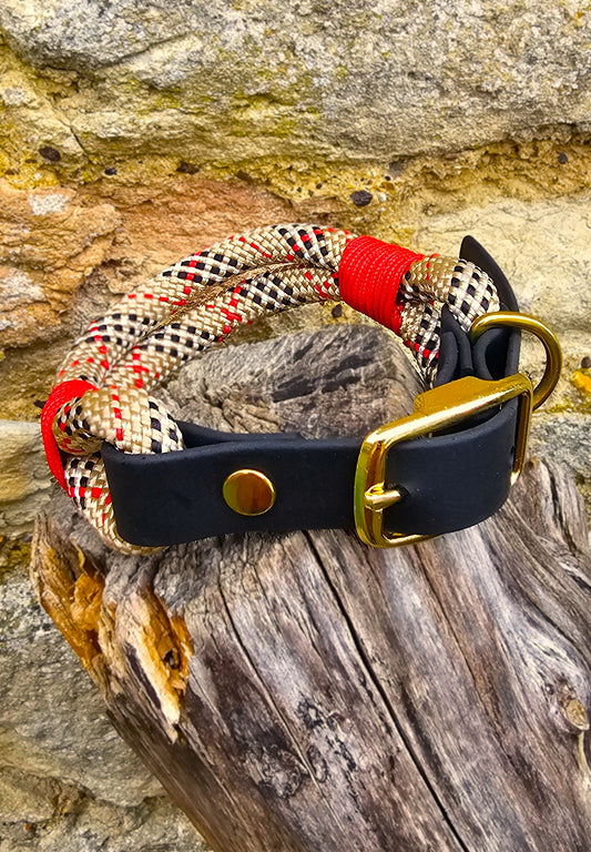 Burberry Style - Classic Rope Dog Collar