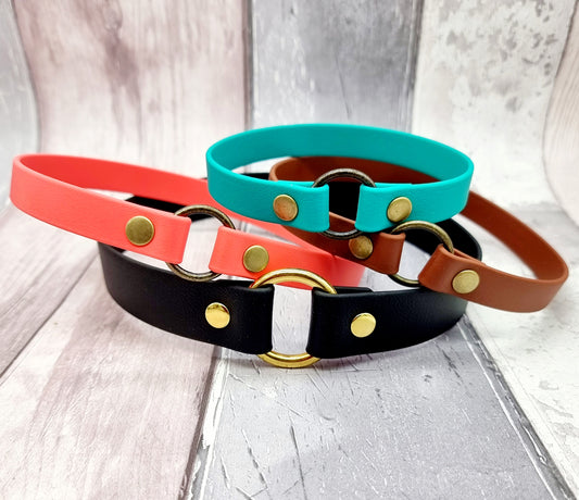 Waterproof BioThane© Dog Tag Collar - Design Your Own