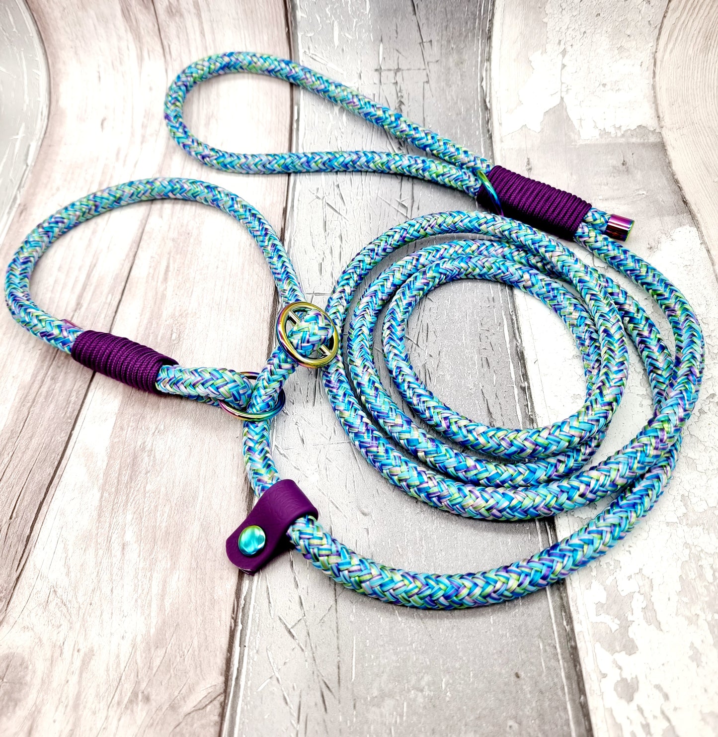 Rope Slip Dog Lead / Figure-8 Rope Dog Lead - Design Your Own
