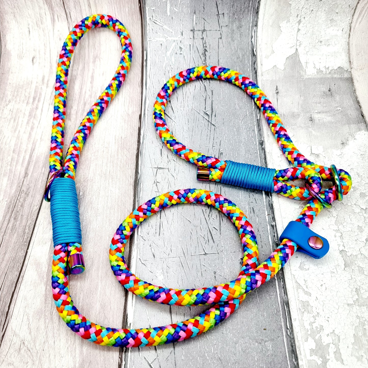 Rope Slip Dog Lead / Figure-8 Rope Dog Lead - Design Your Own