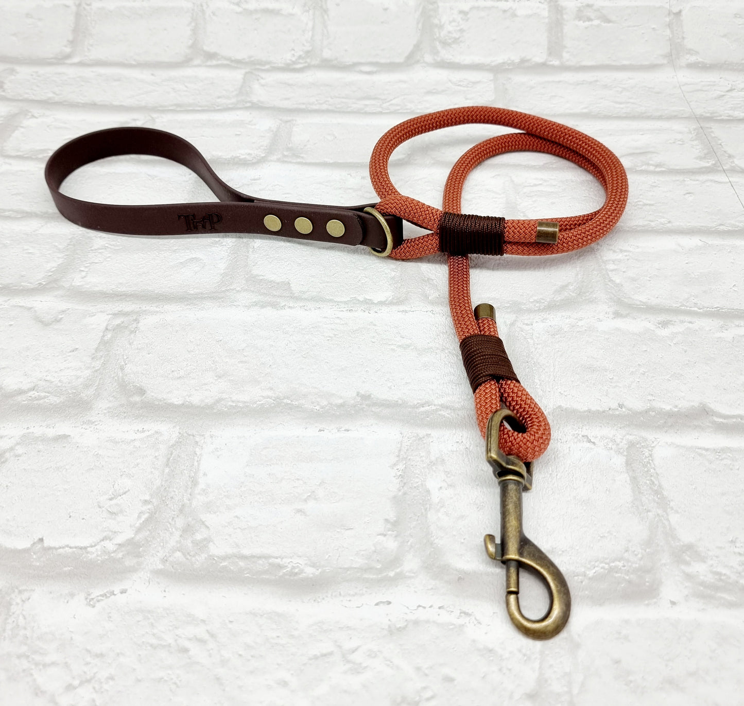 Rust & Dark Brown - Classic Rope Dog Lead