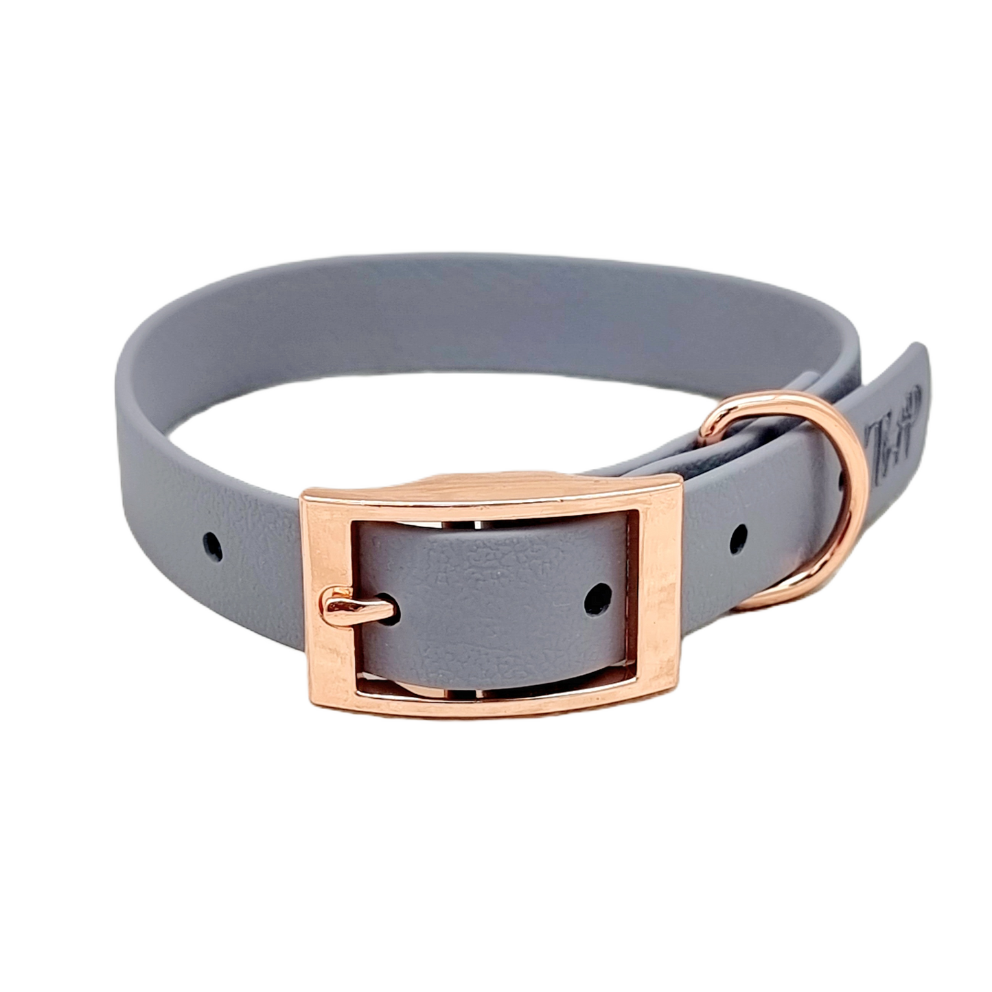 Grey - Waterproof BioThane© Dog Collar