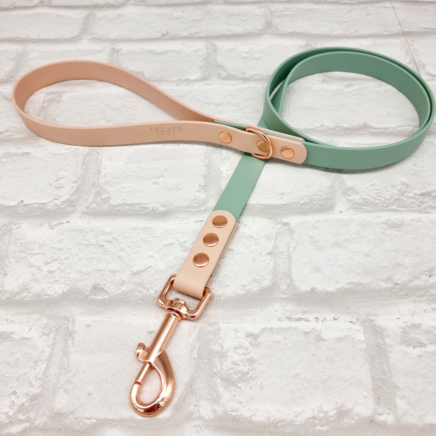 Sage & Powder Pearl - Waterproof BioThane© Dog Lead