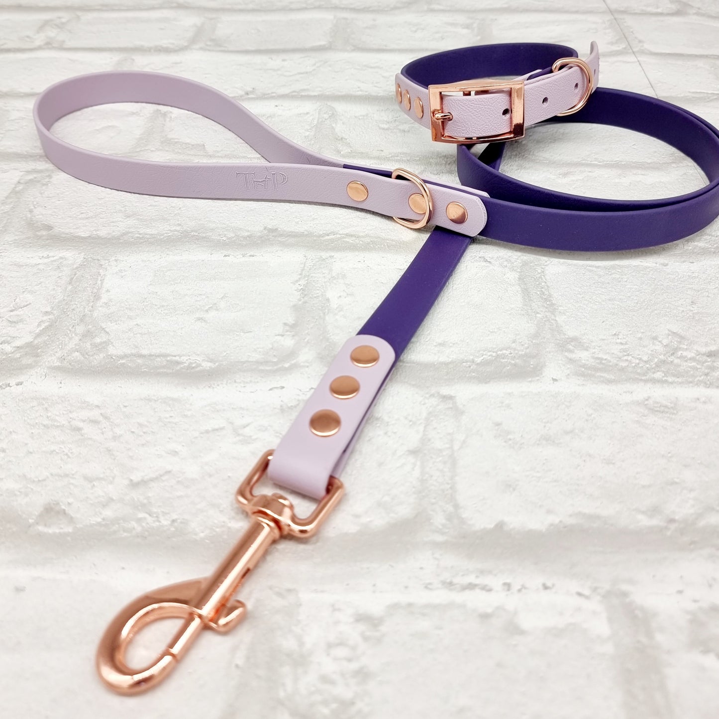 Purple & Lilac - Waterproof BioThane© two-coloured Dog Collar