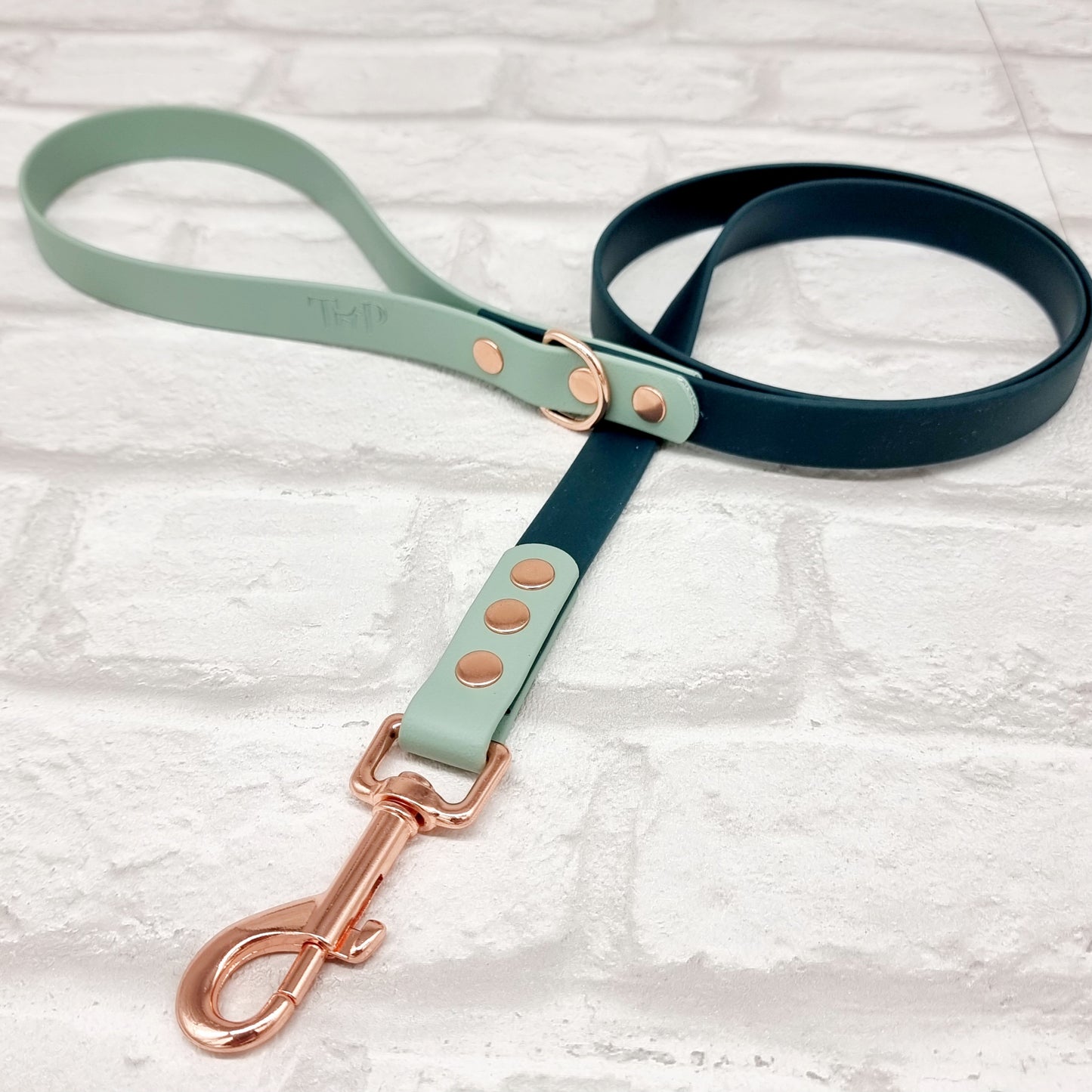 Dark Green & Sage - Waterproof BioThane© Dog Lead