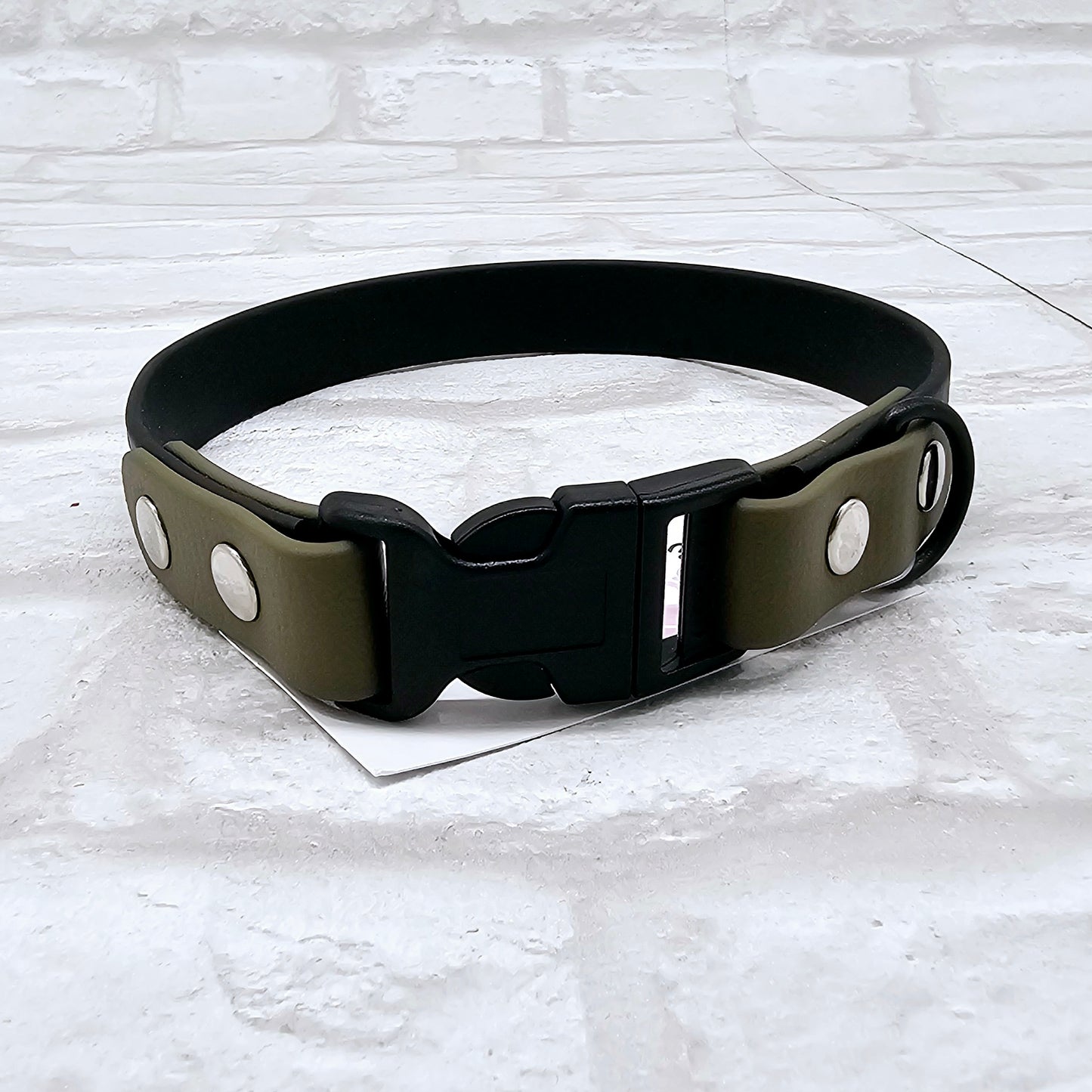 Waterproof BioThane© two-coloured Quick Release Dog Collar - Design Your Own