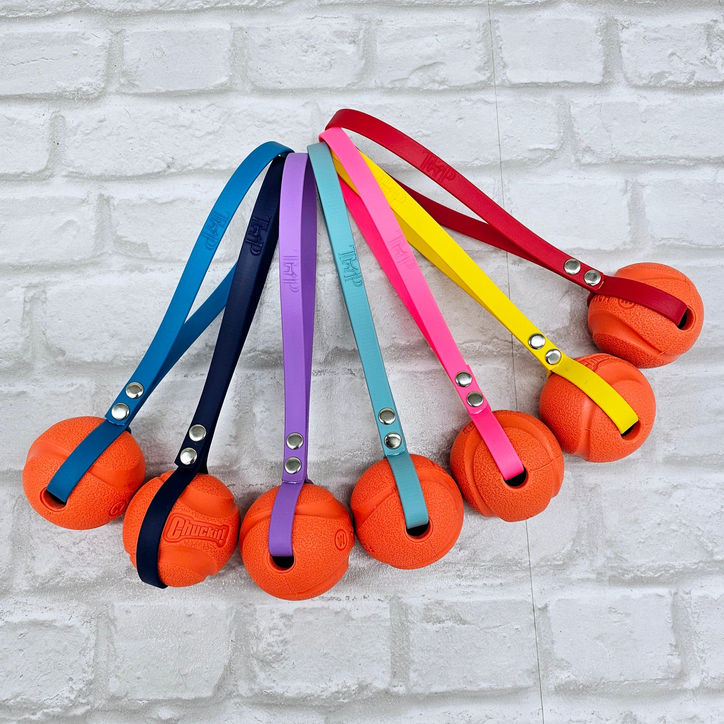 Chuck-It® Ball on Waterproof BioThane® Tug & Launcher Toy