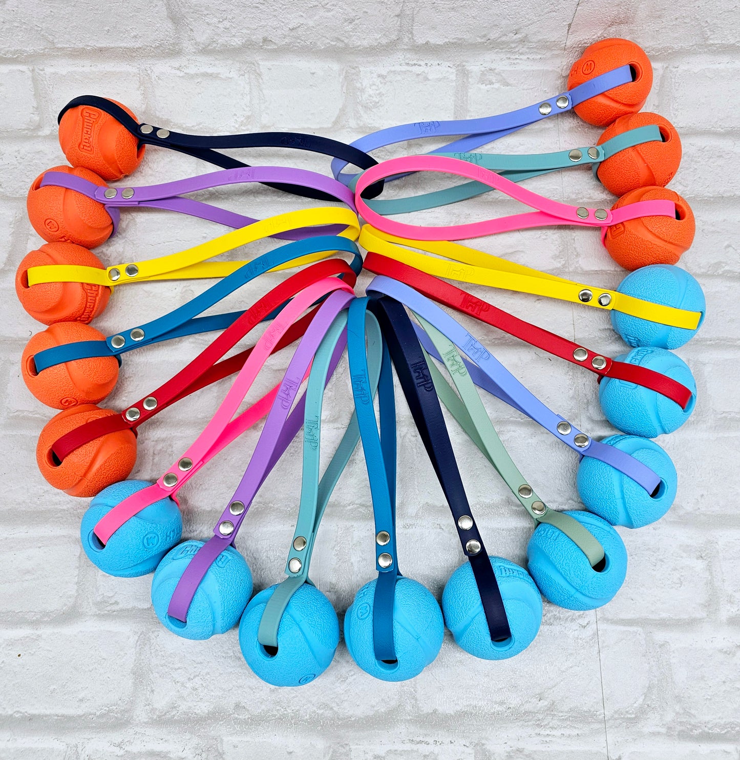 Chuck-It® Ball on Waterproof BioThane® Tug & Launcher Toy