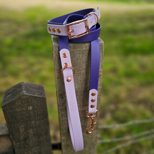 Purple & Lilac - Waterproof BioThane© Dog Lead