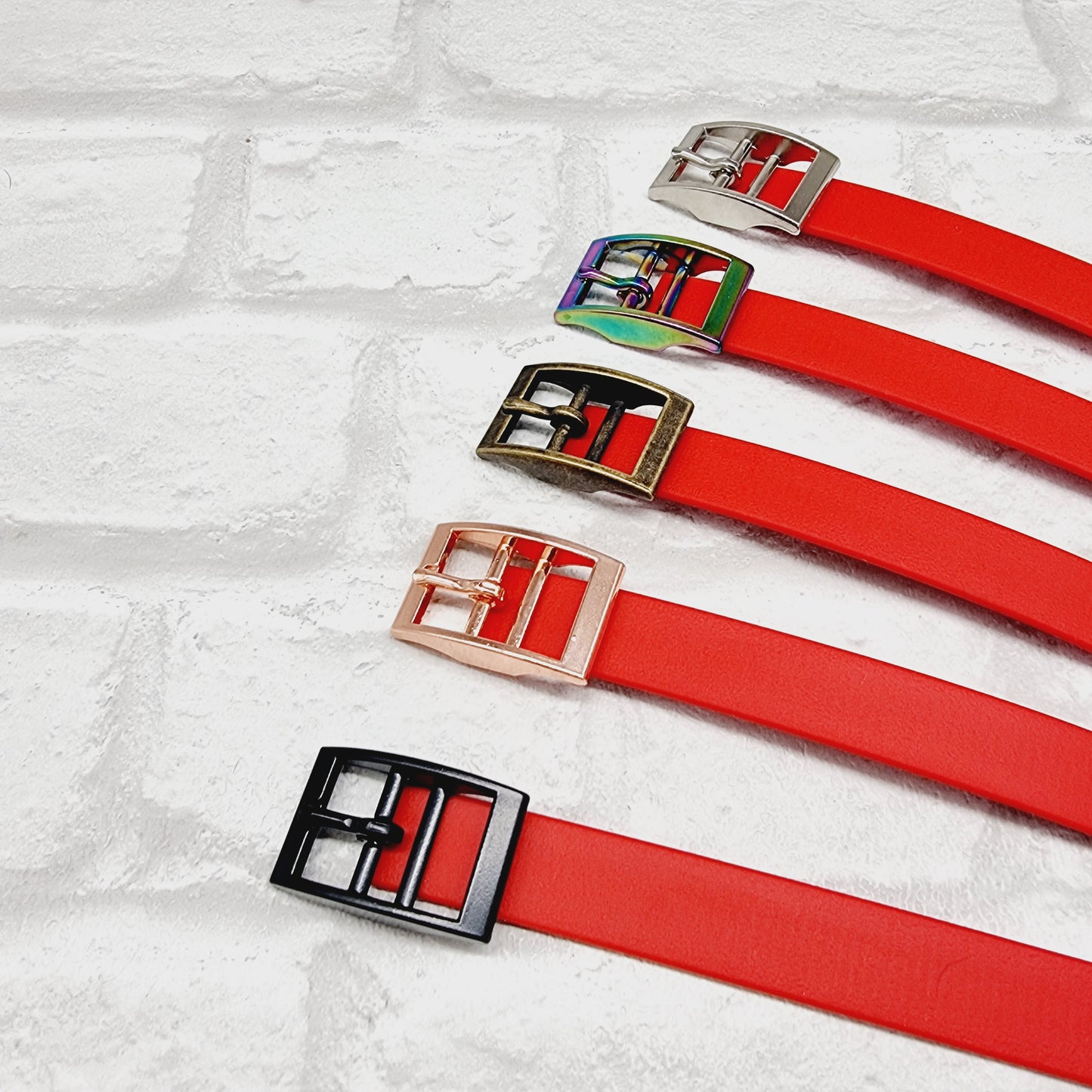 Red - Waterproof BioThane© Dog Collar