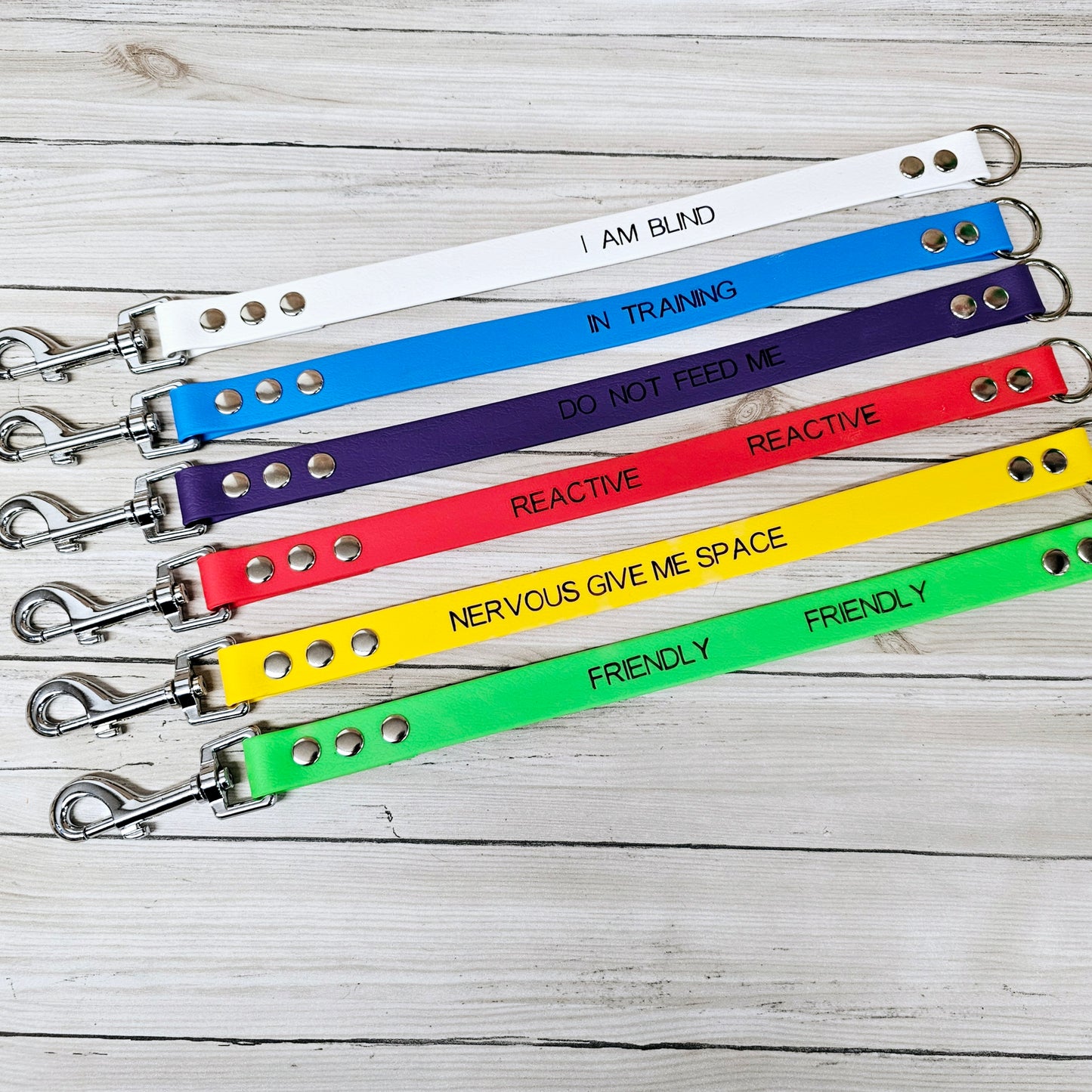 Waterproof BioThane® Dog Lead Awareness Strap - Design Your Own