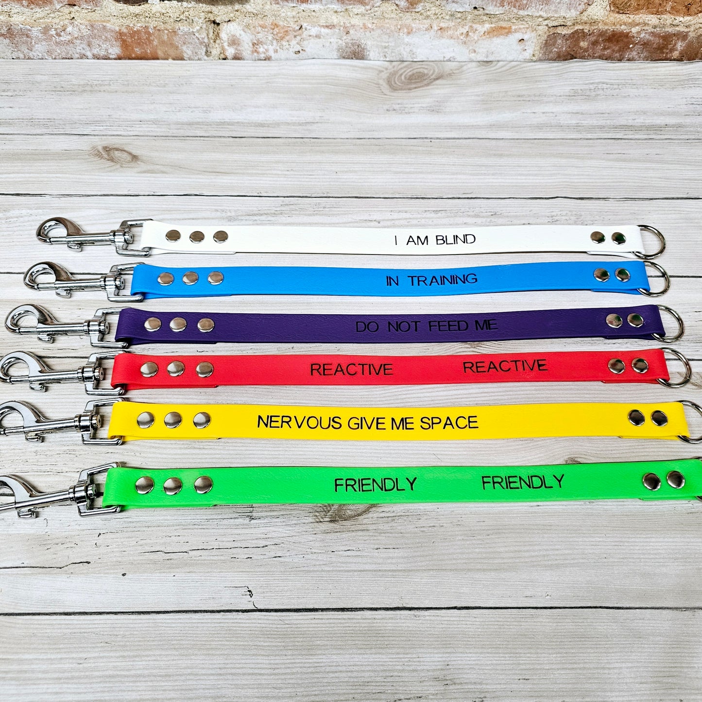Waterproof BioThane® Dog Lead Awareness Strap - Design Your Own
