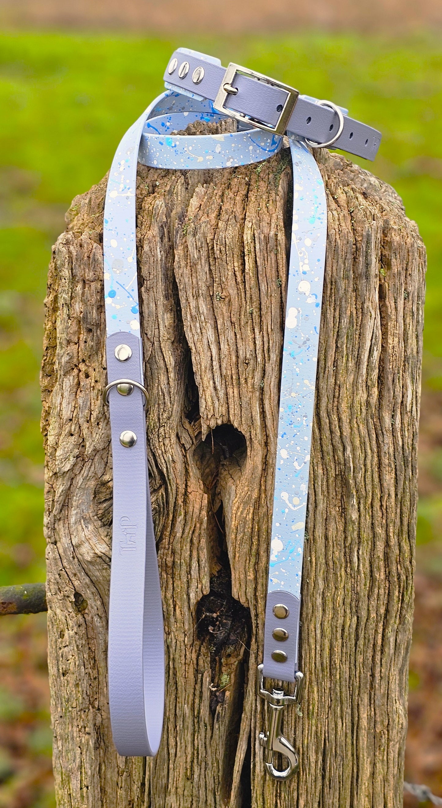 Morning Dew - Waterproof BioThane© Splatter Dog Lead - Pastel Collection