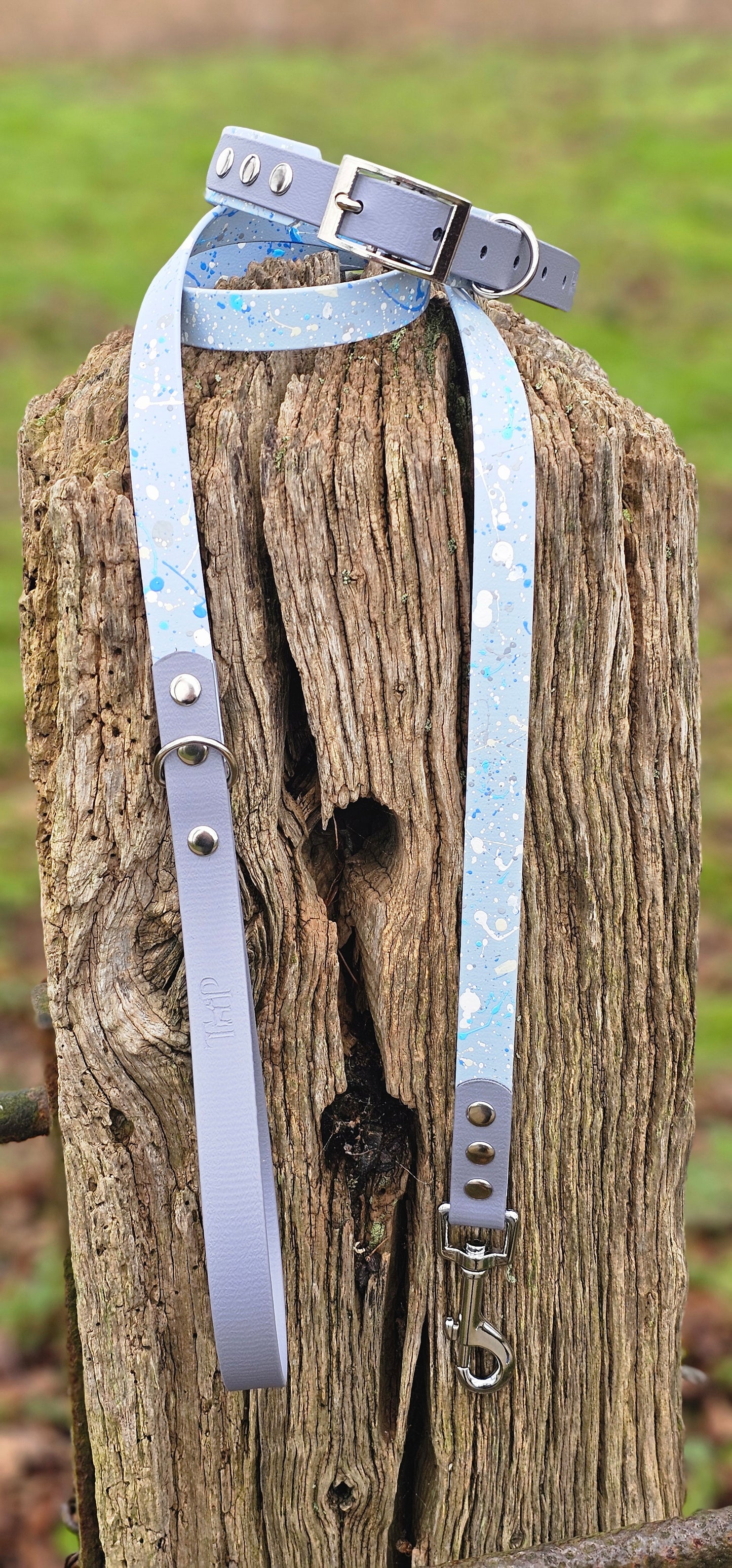 Morning Dew - Waterproof BioThane© Splatter Dog Lead - Pastel Collection