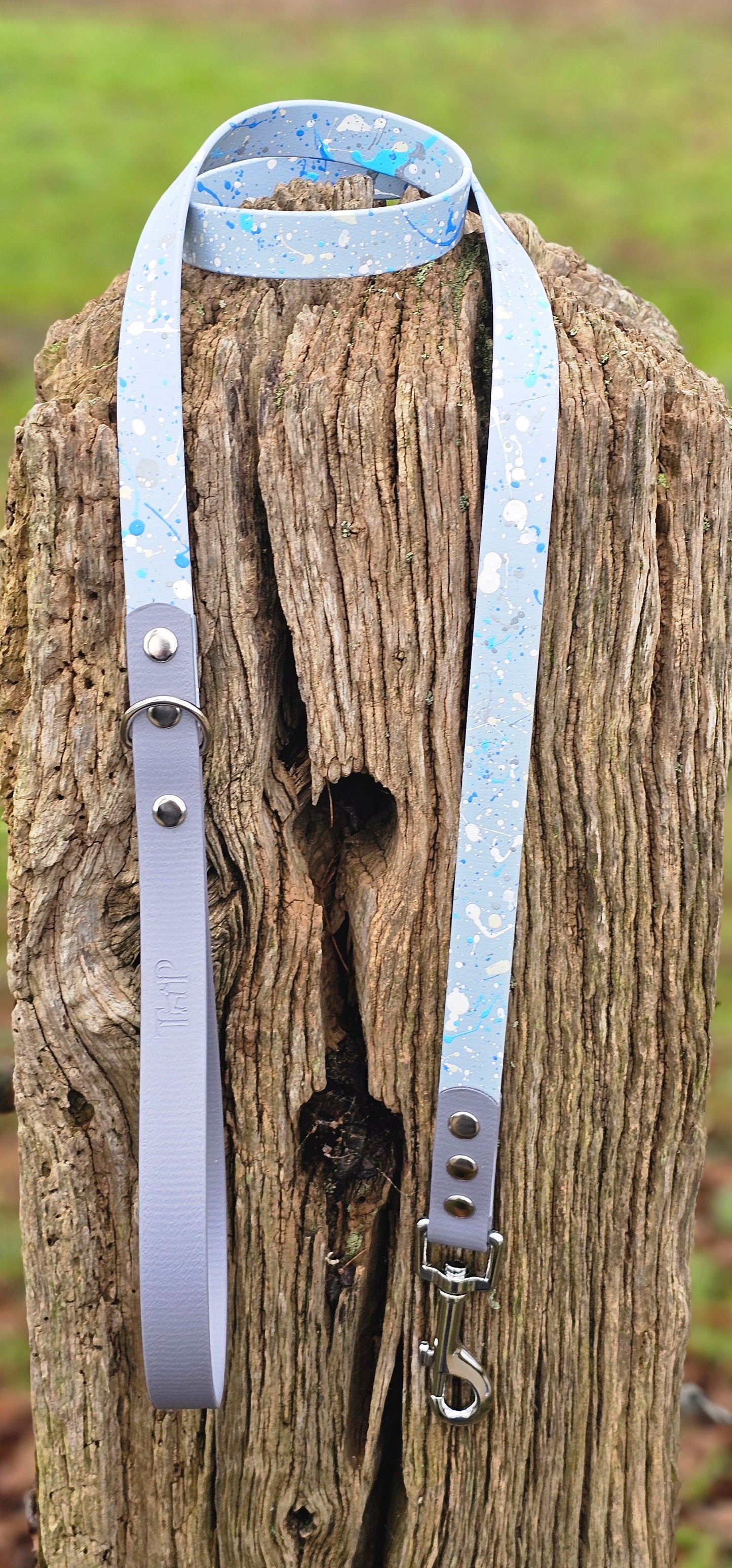 Morning Dew - Waterproof BioThane© Splatter Dog Lead - Pastel Collection