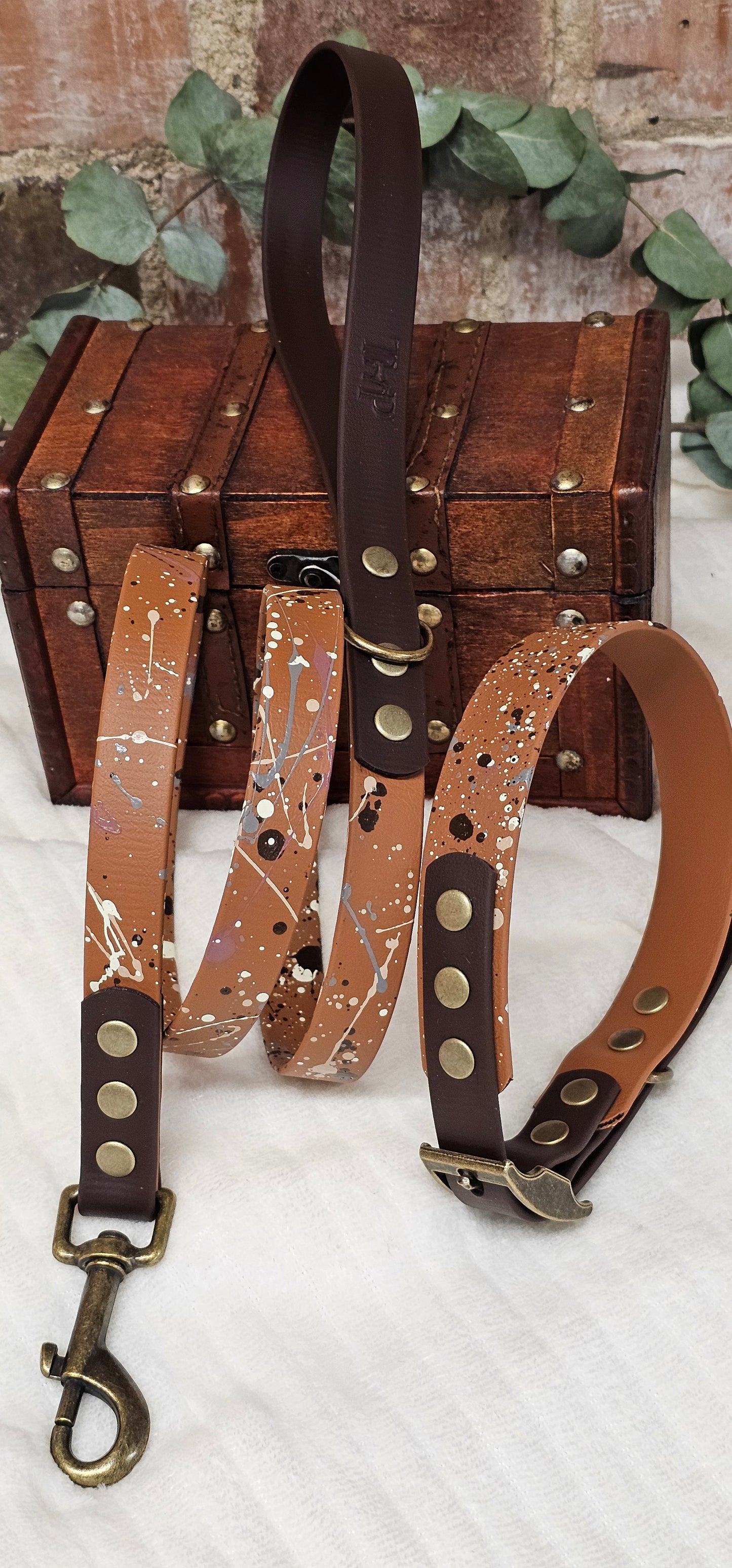 Timberline - Waterproof BioThane© Splatter Dog Collar - Terra Collection