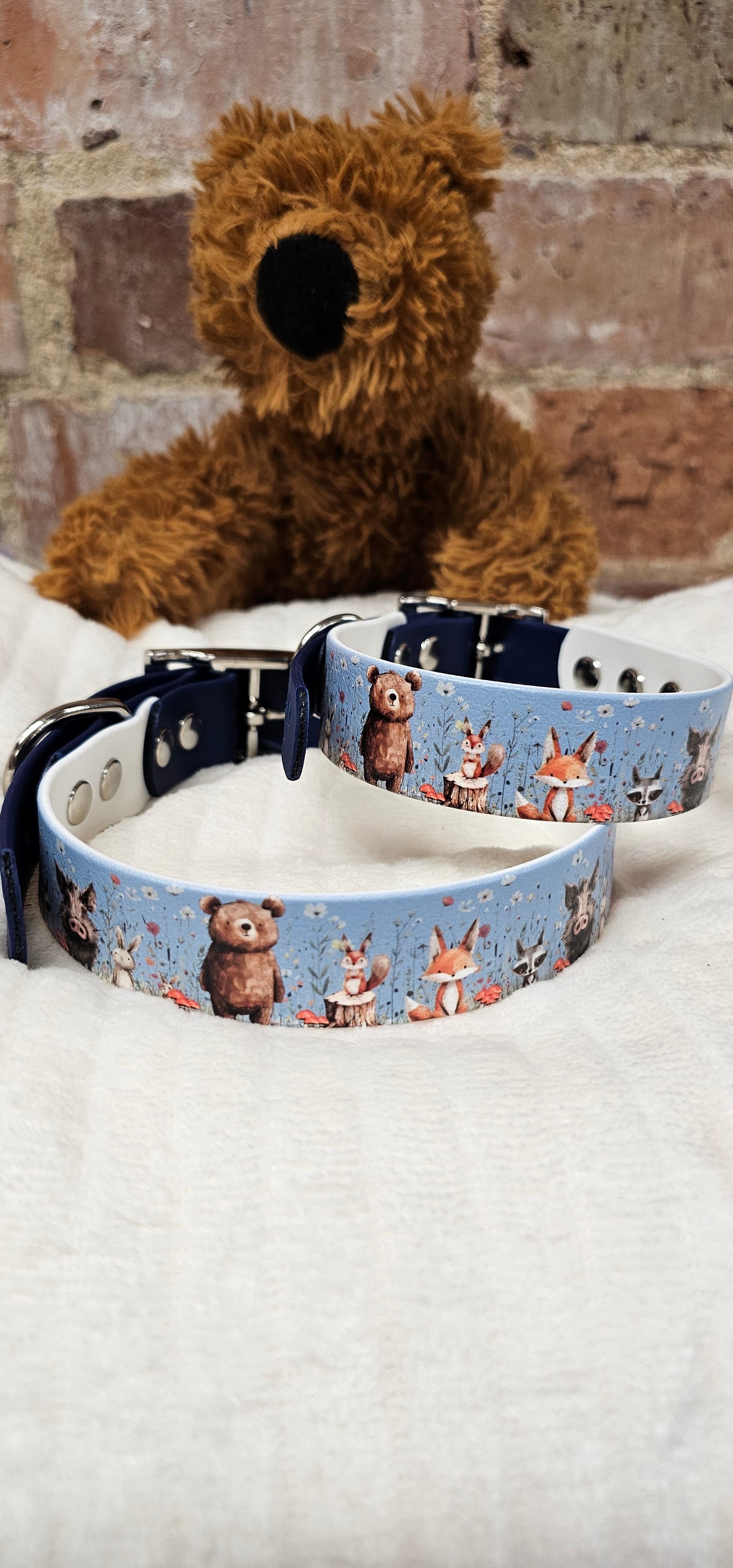 Forest Friends - Printed Waterproof BioThane© Dog Collar